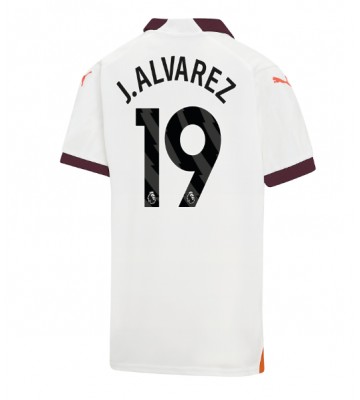 Manchester City Julian Alvarez #19 Koszulka Wyjazdowych 2023-24 Krótki Rękaw